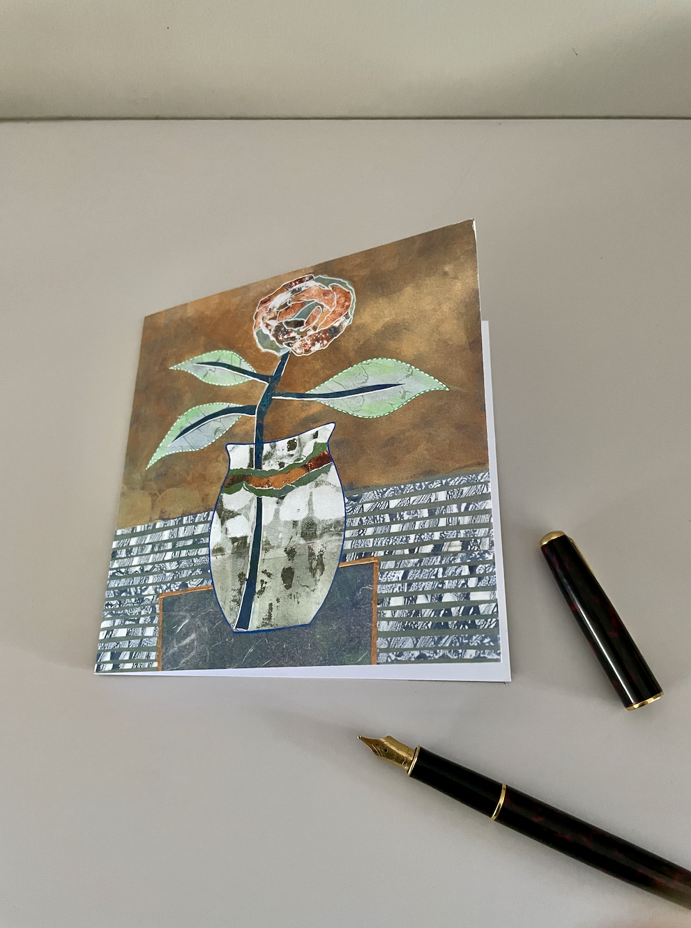 uniek, collage, kunst, papier, hip print